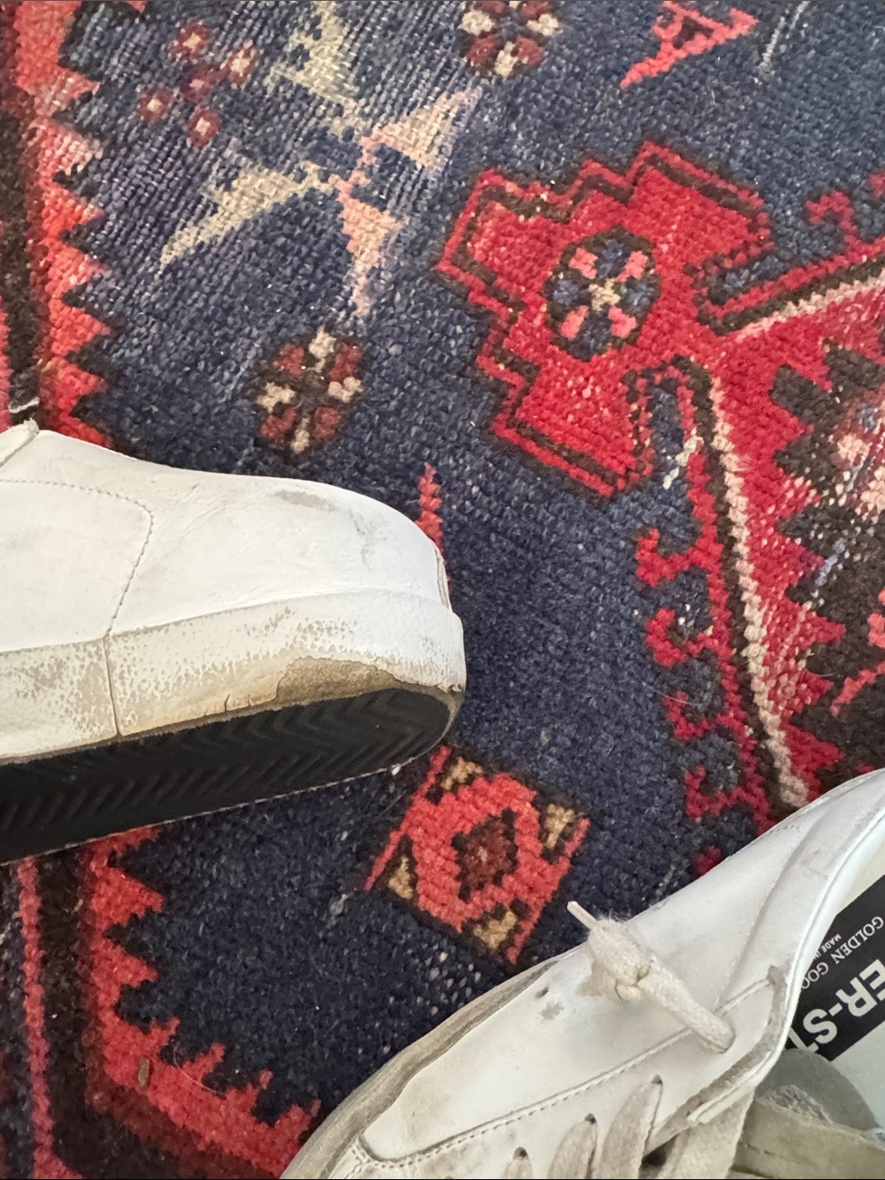 Golden Goose White Leather Super Star Sabot with Platinum Star - Picture 12 of 13